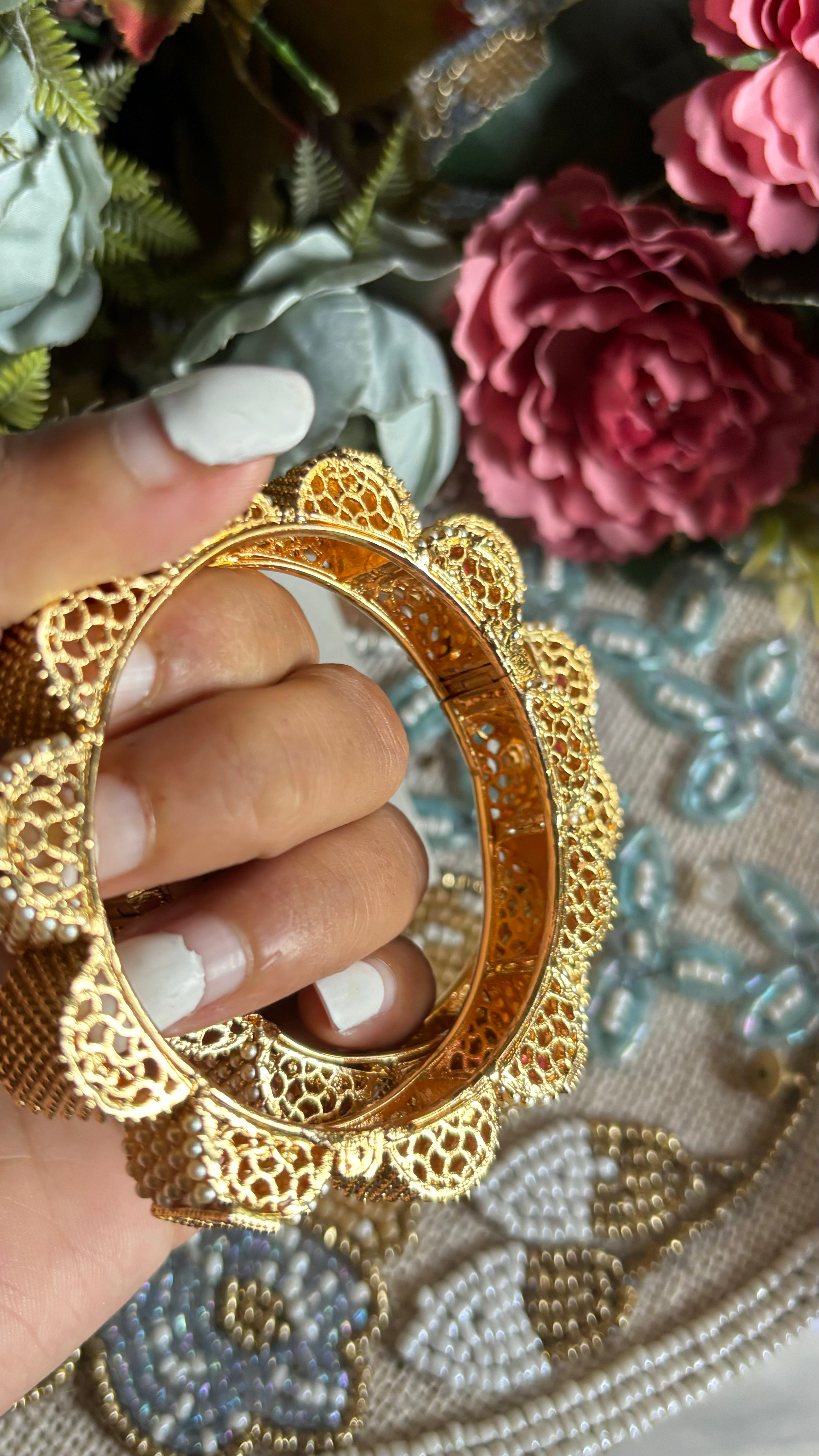 Ruby Gold bangles