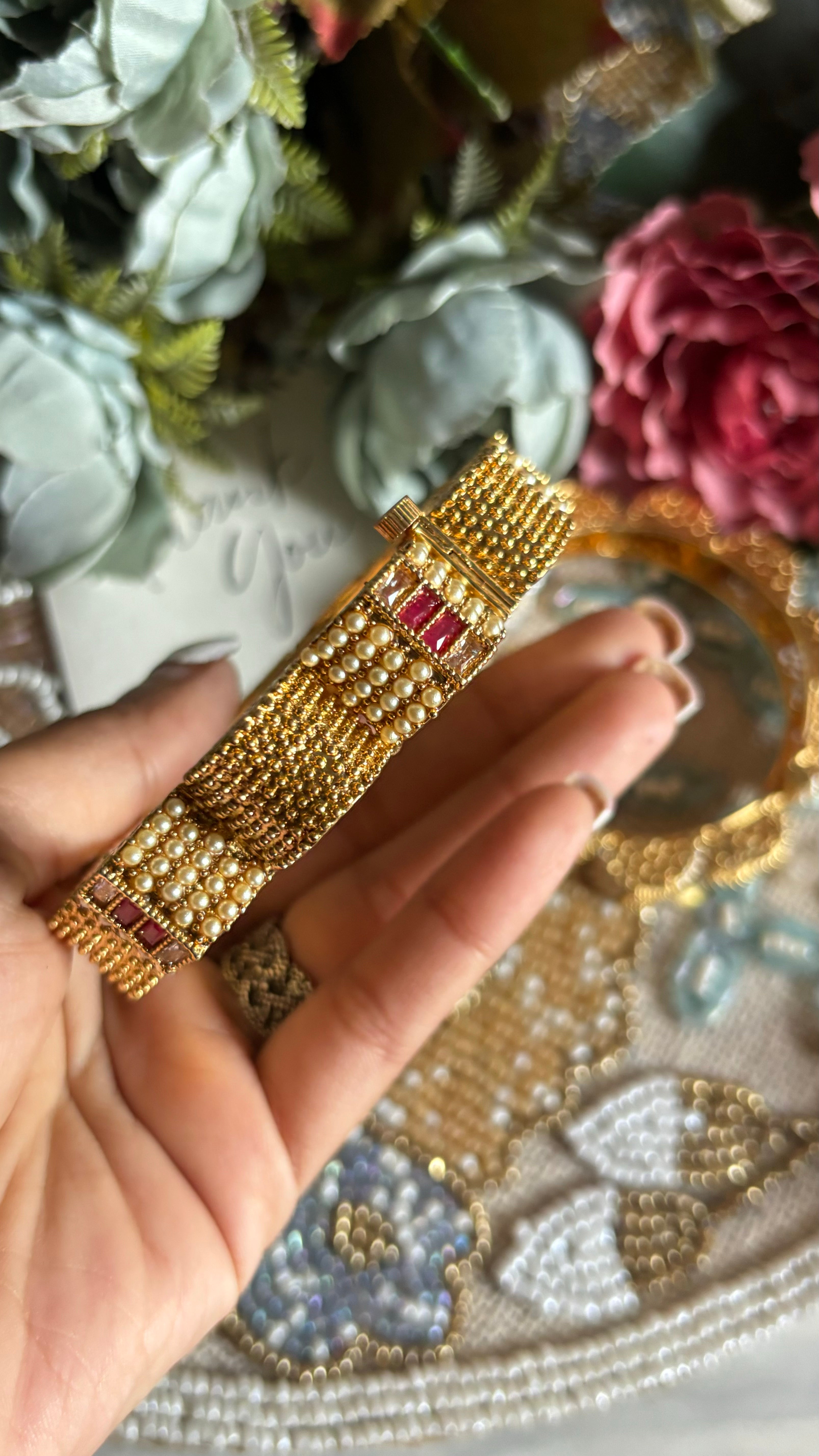 Ruby Gold bangles