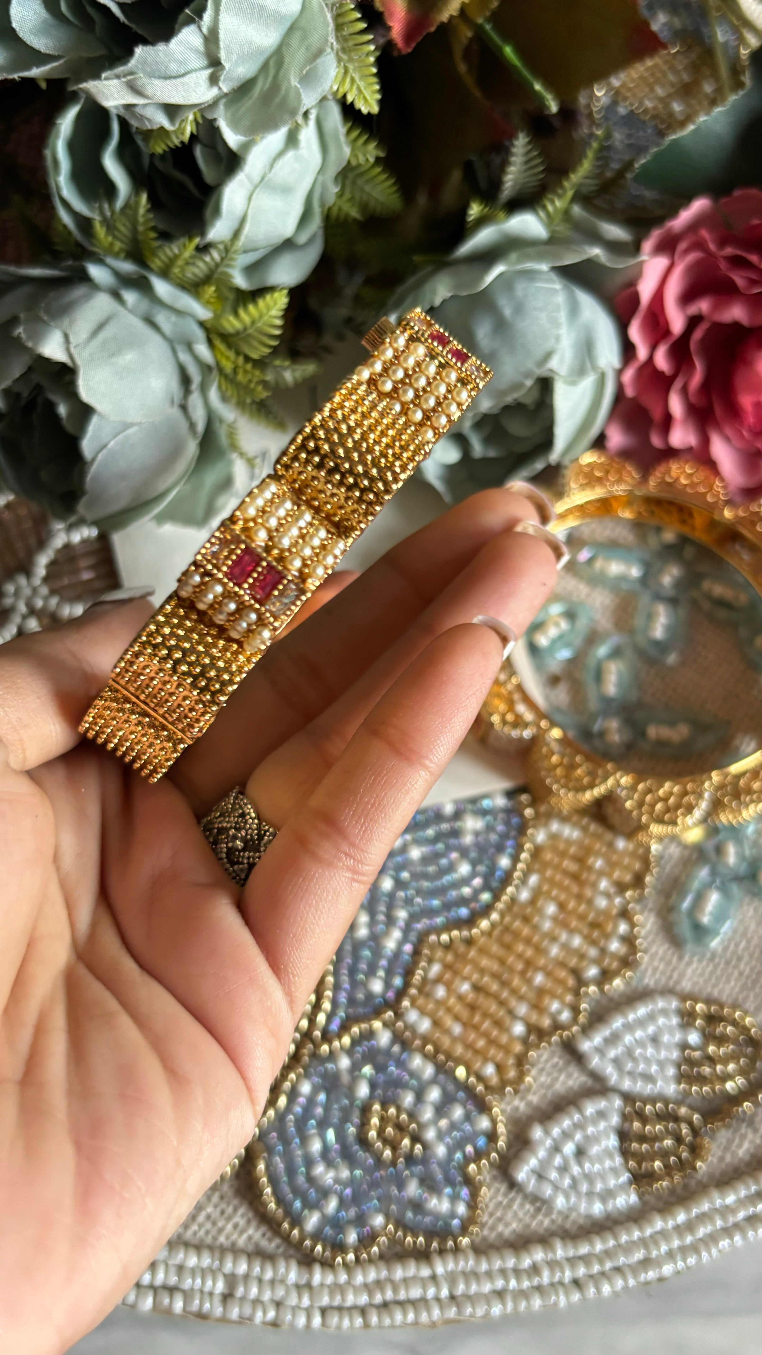 Ruby Gold bangles