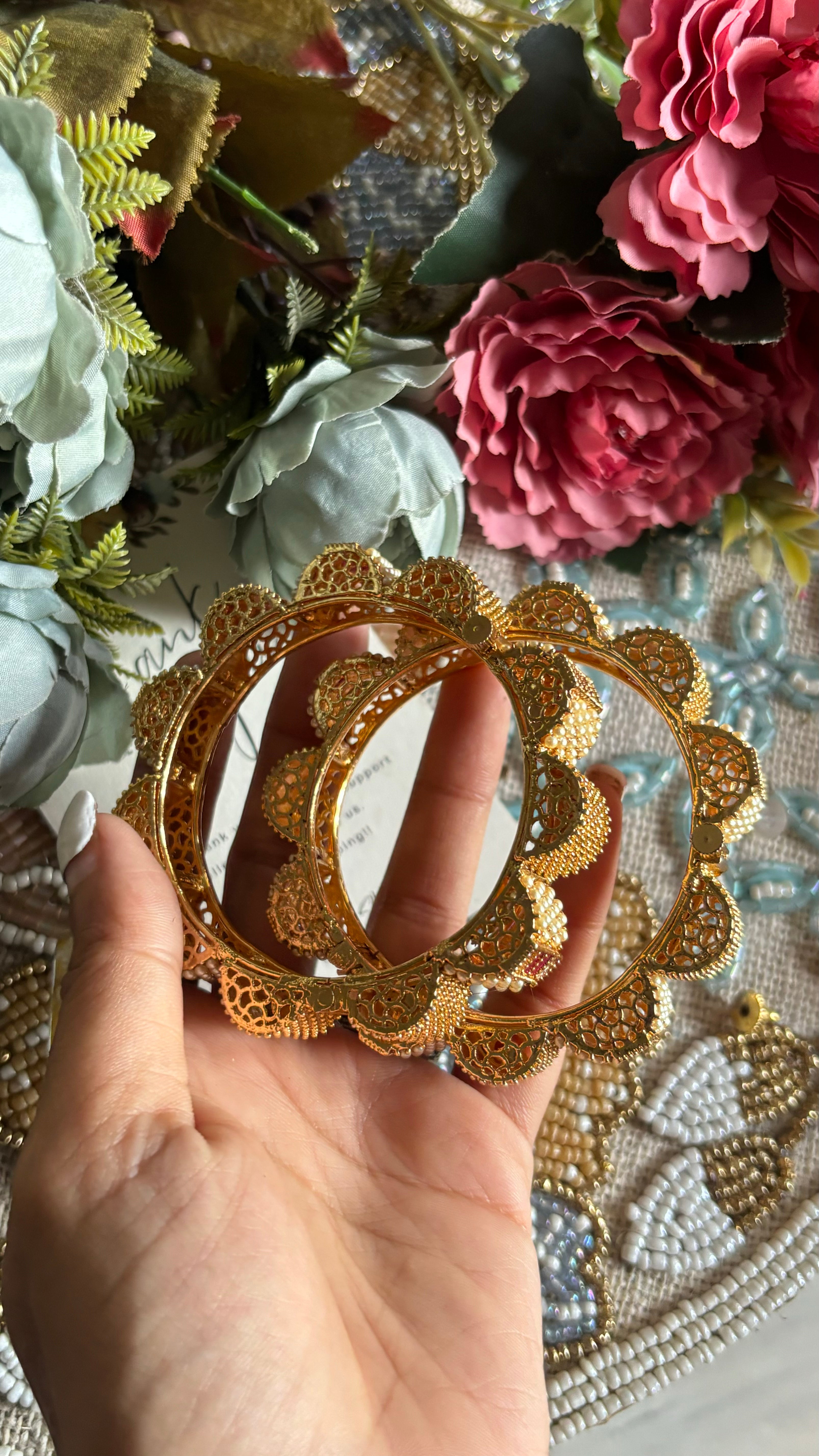 Ruby Gold bangles