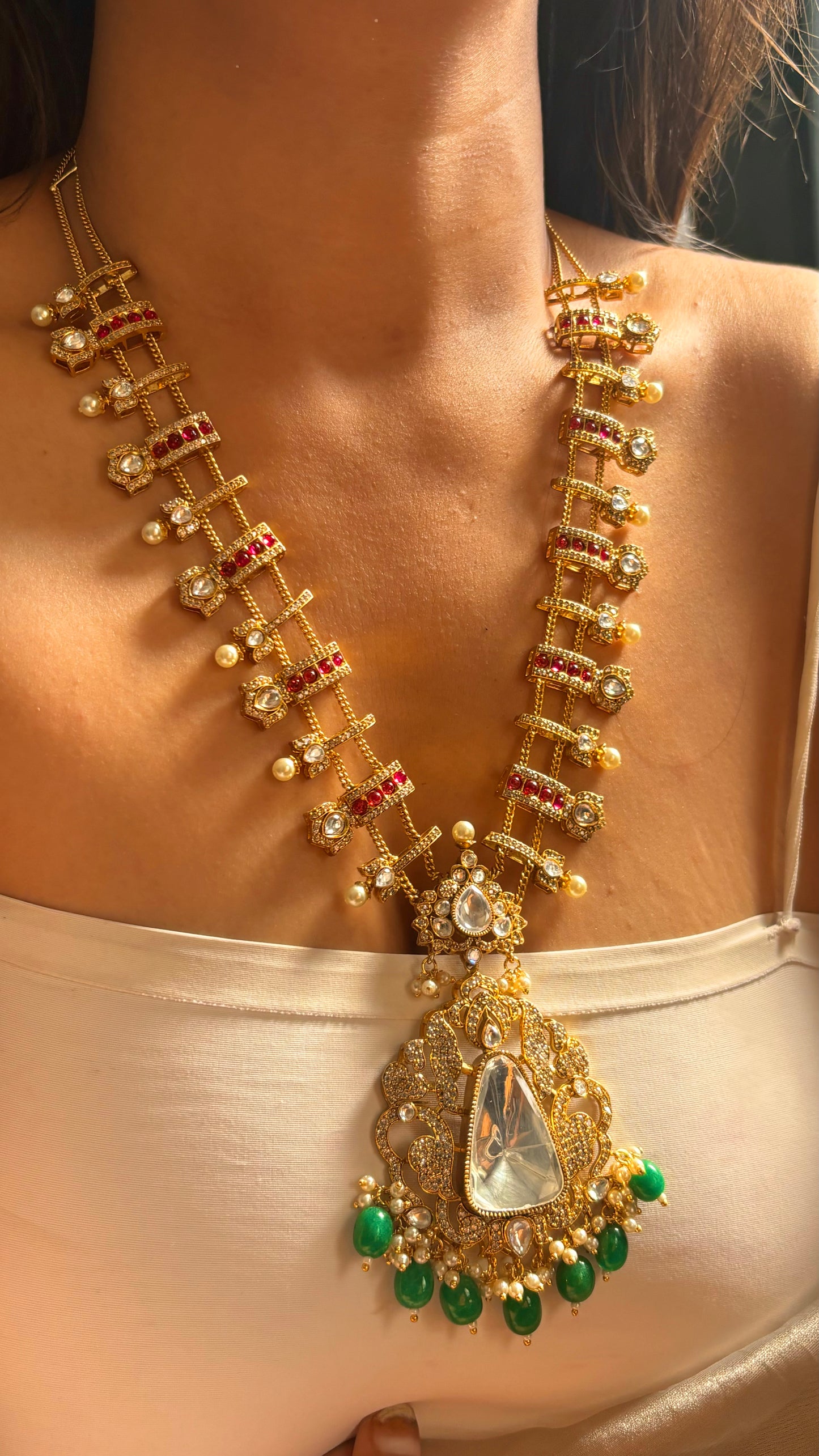 Heritage Gold polki ranihaar