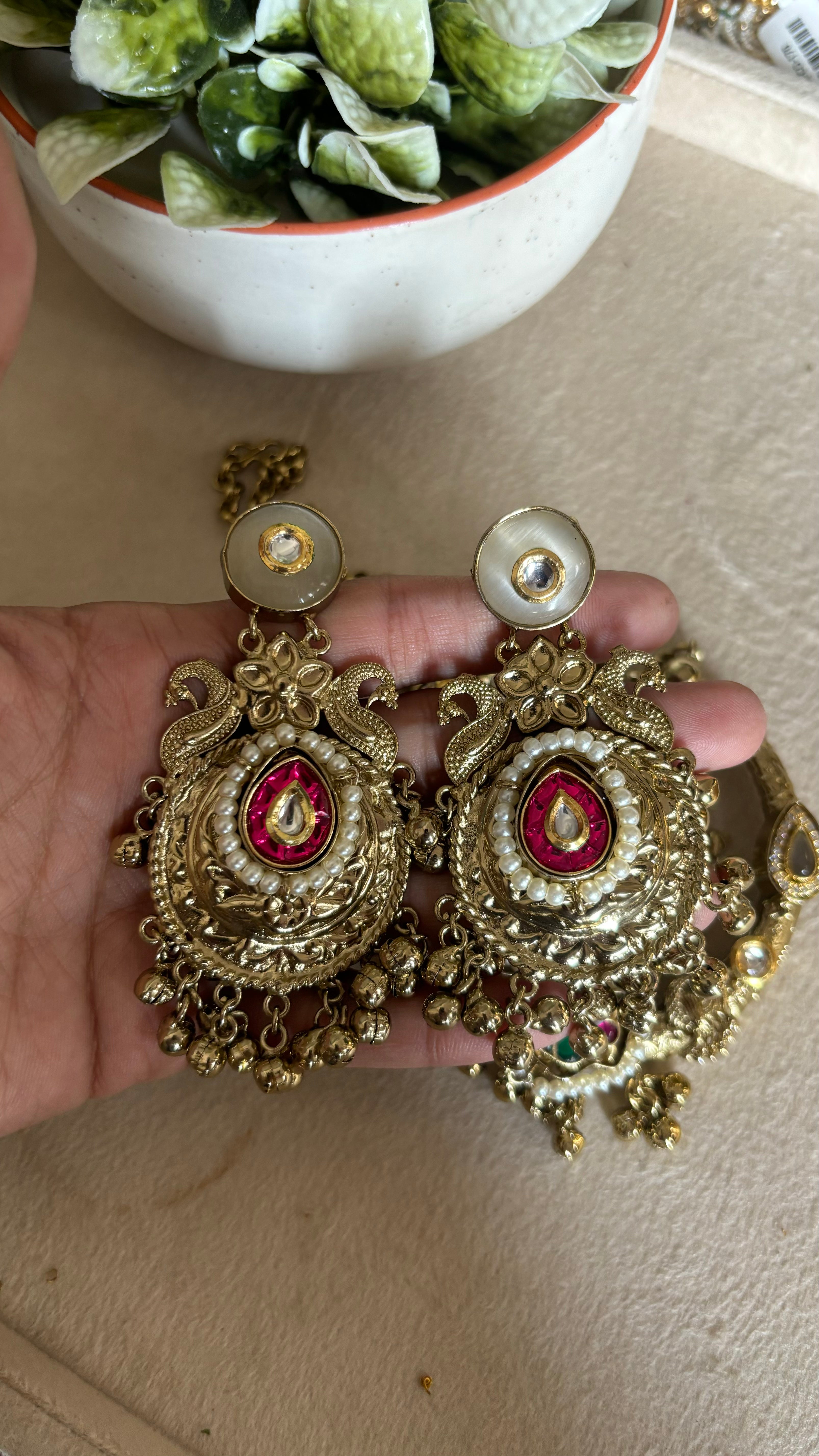 Paachi chain pendant set rajwada set