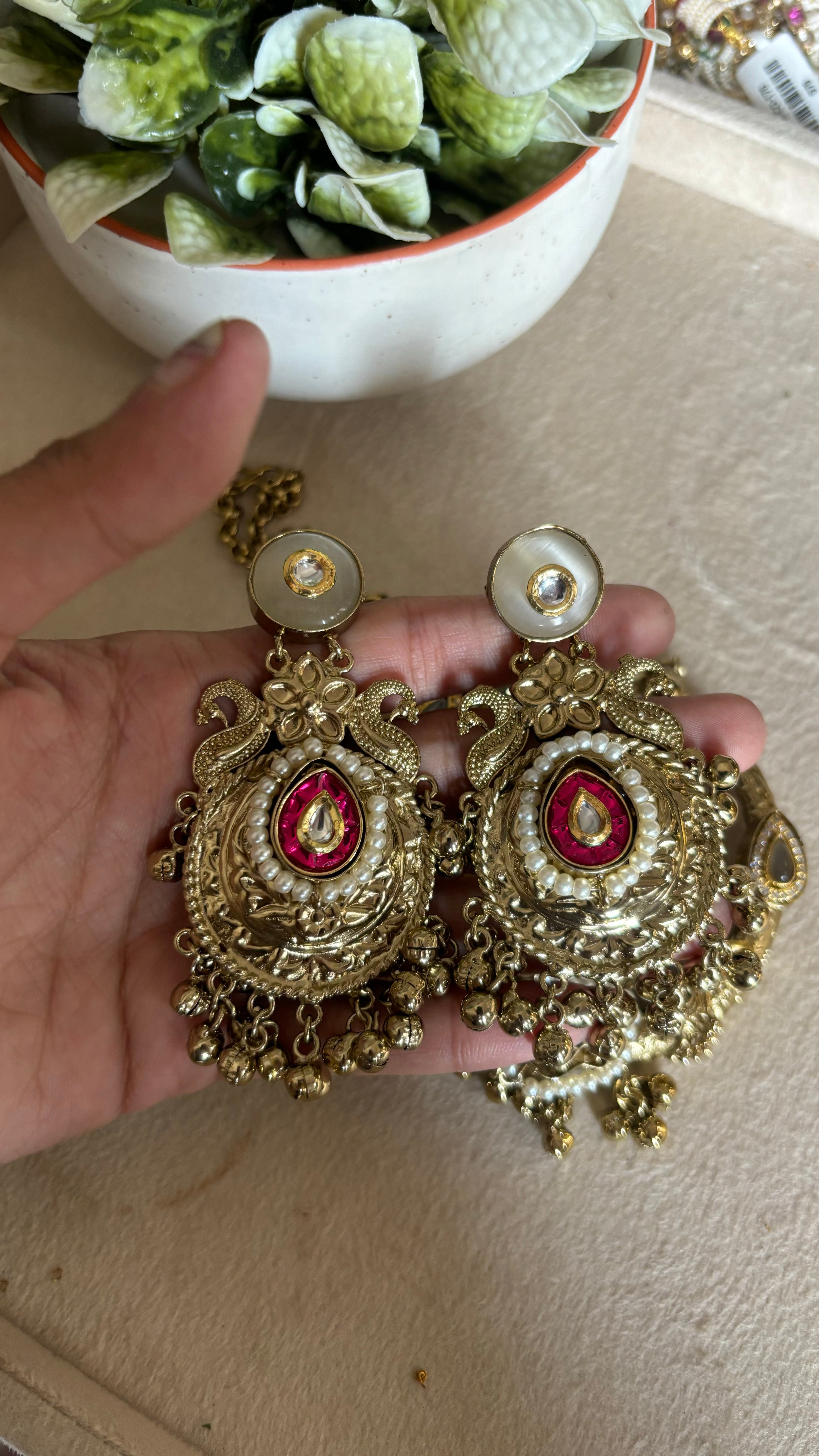 Paachi chain pendant set rajwada set