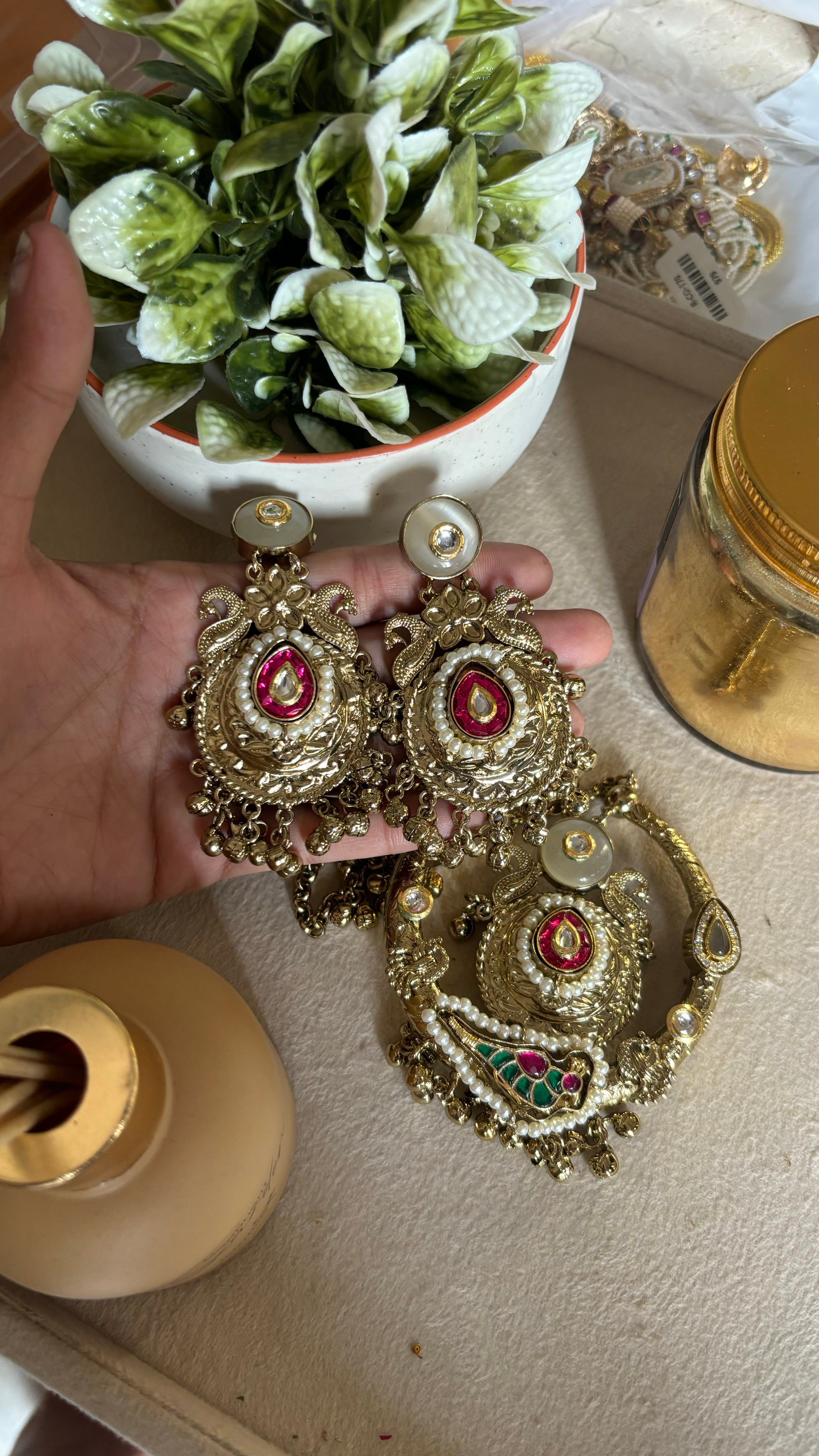 Paachi chain pendant set rajwada set