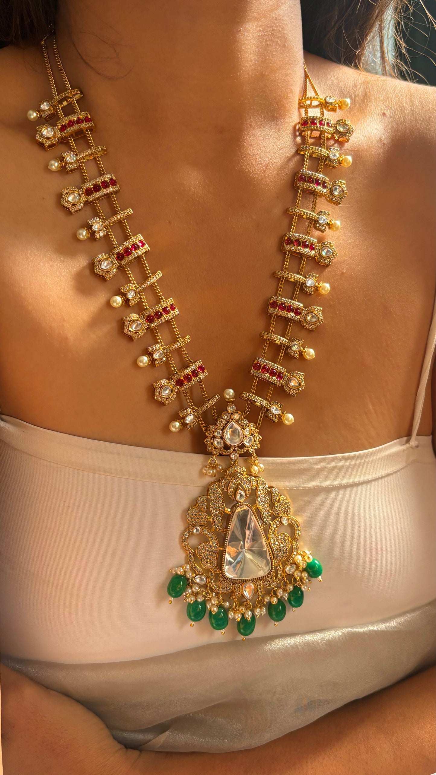 Heritage Gold polki ranihaar