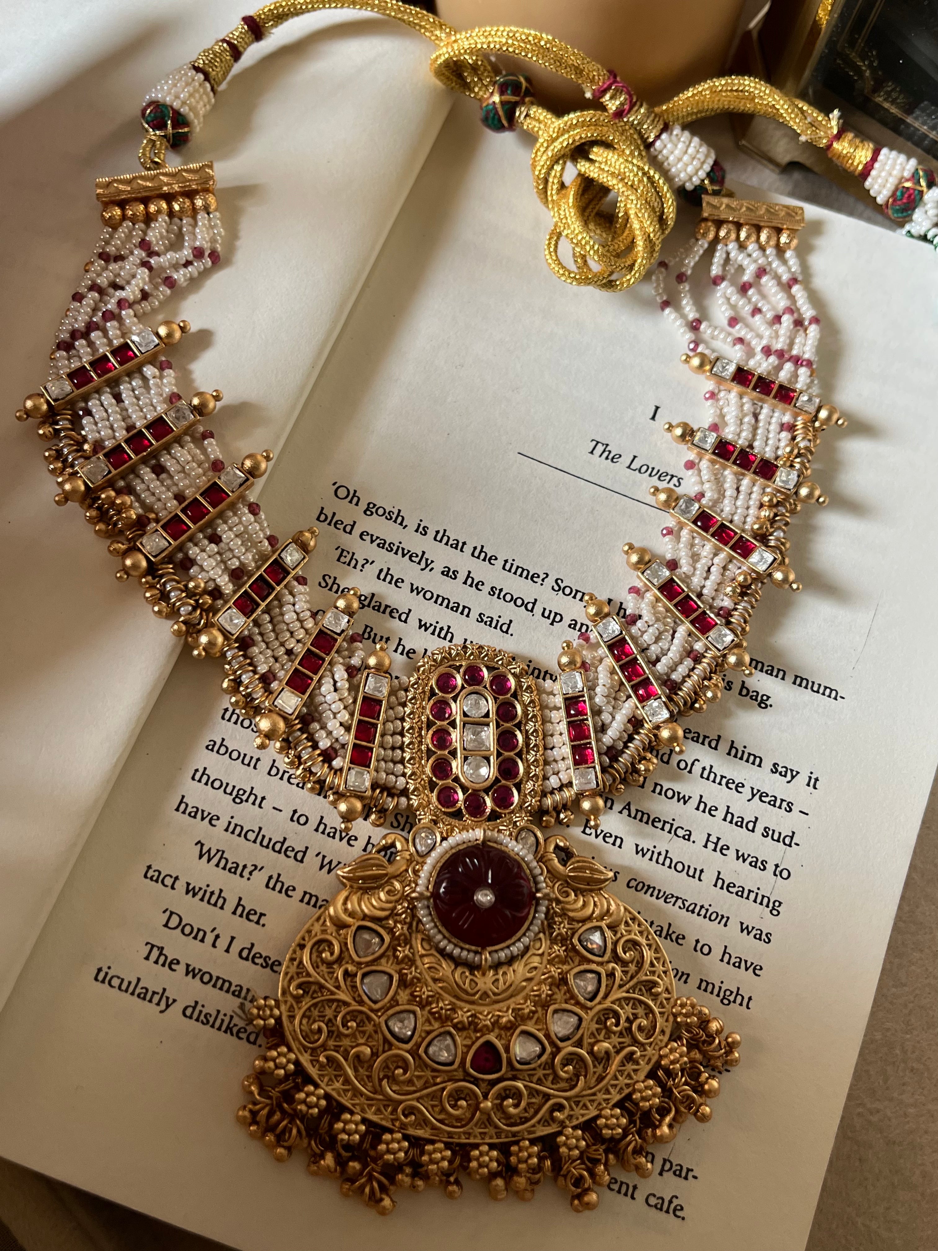 Ruby Rajwada necklace set