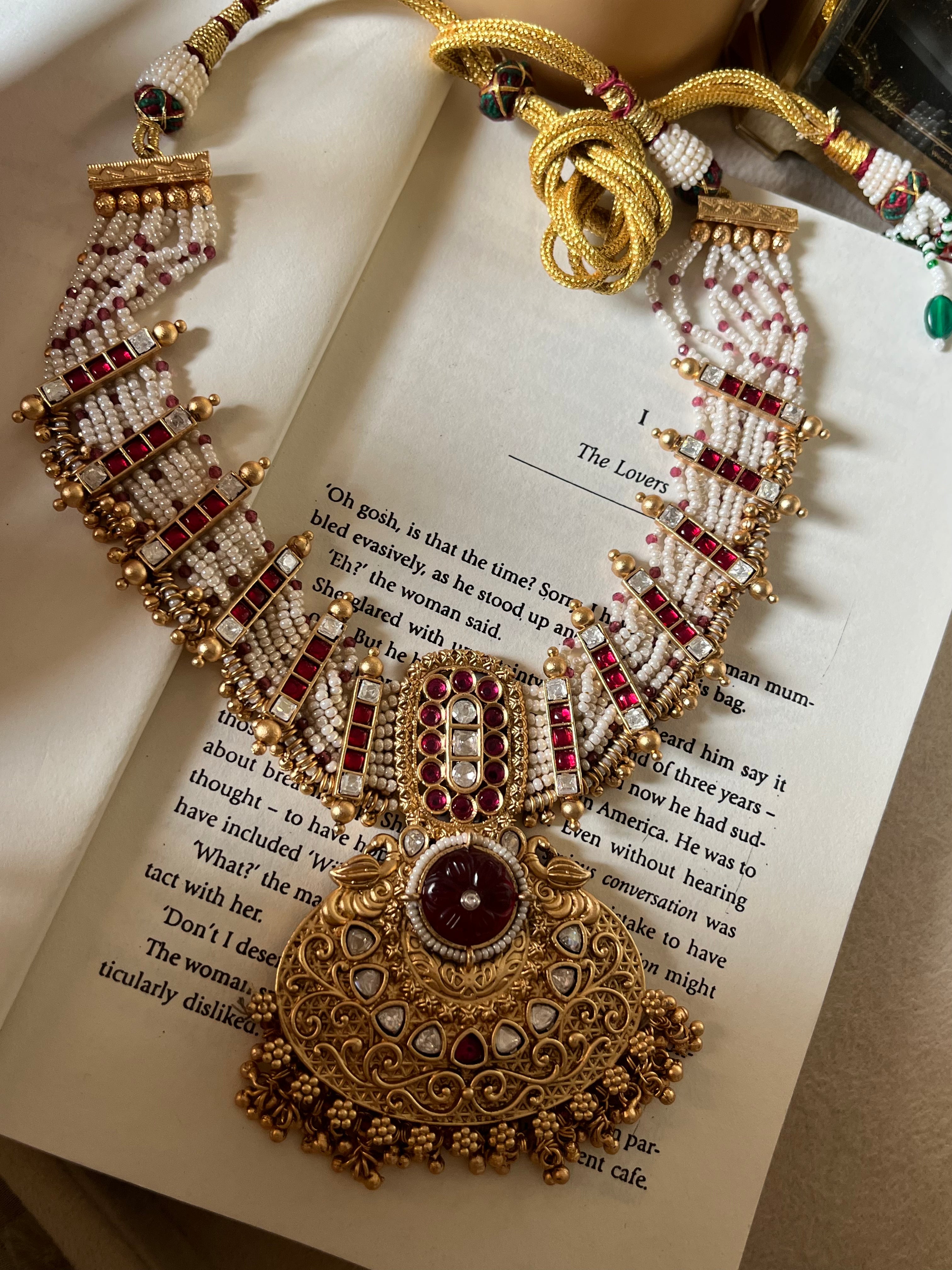 Ruby Rajwada necklace set