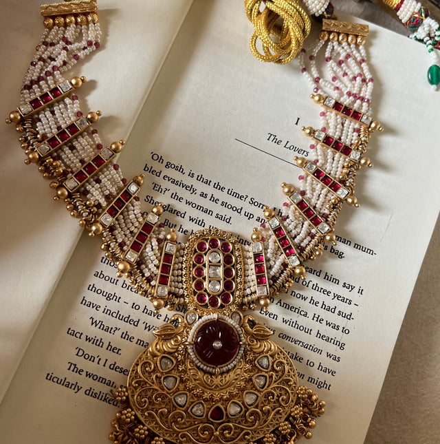 Ruby Rajwada necklace set