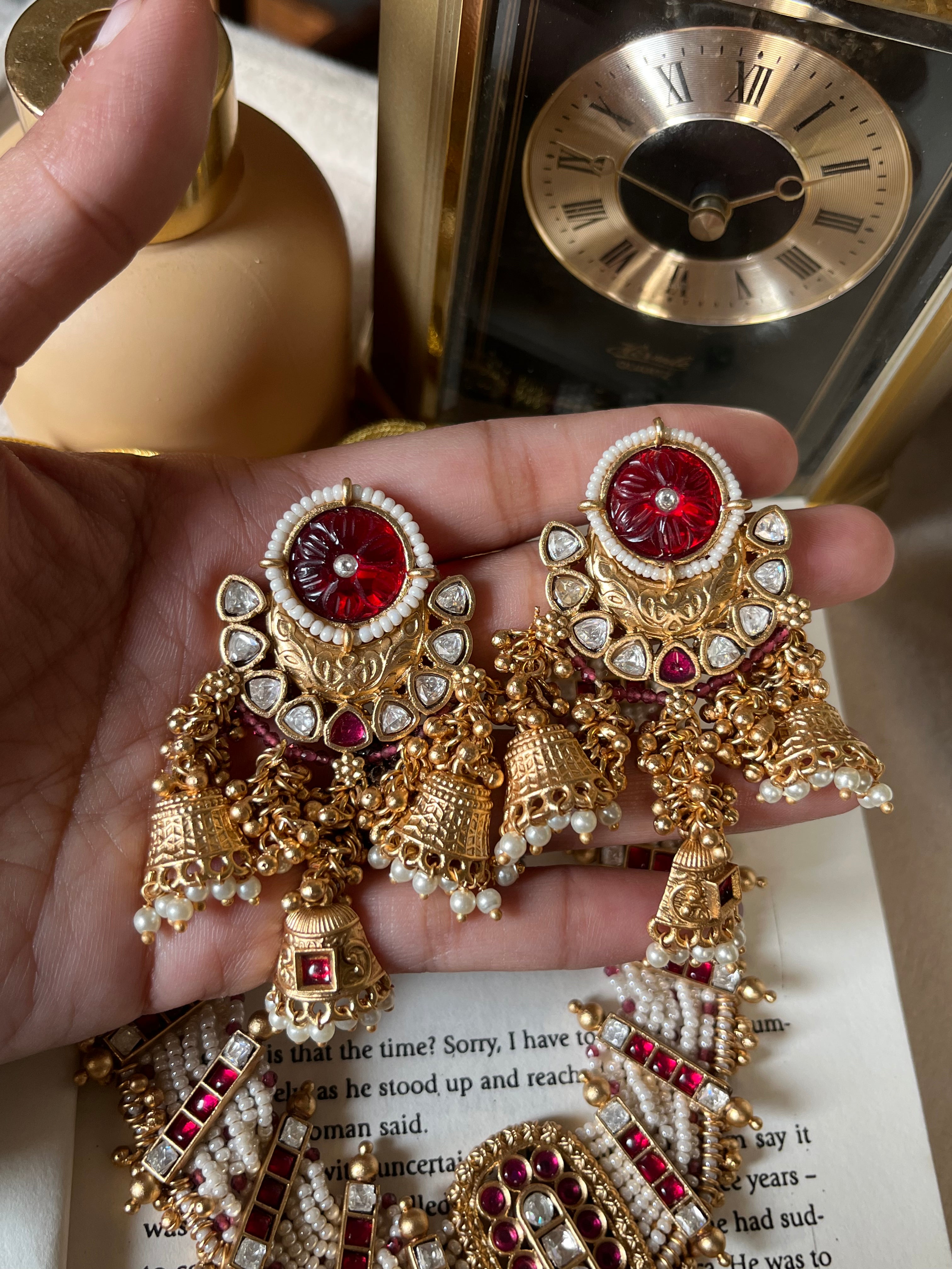 Ruby Rajwada necklace set