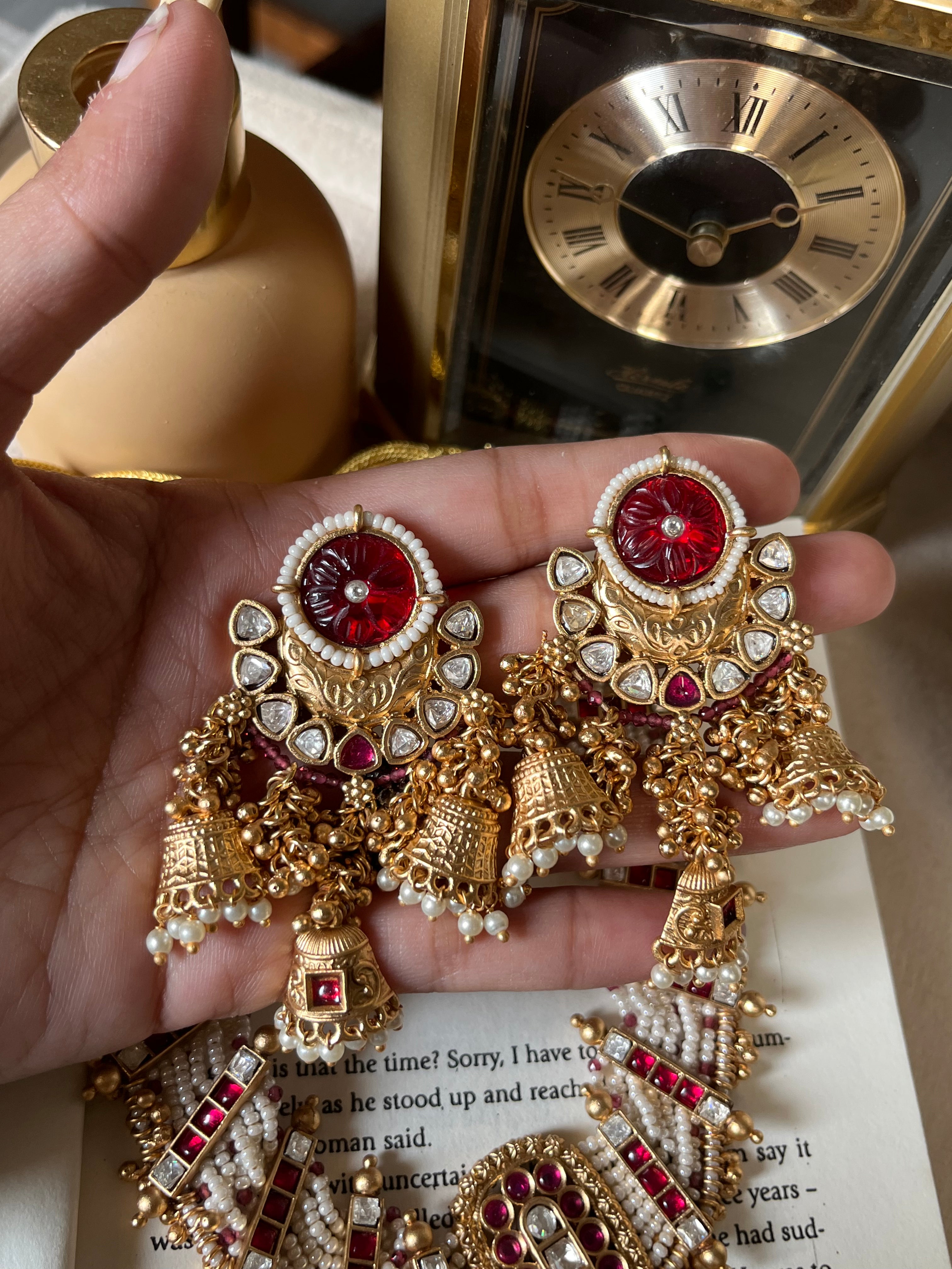 Ruby Rajwada necklace set