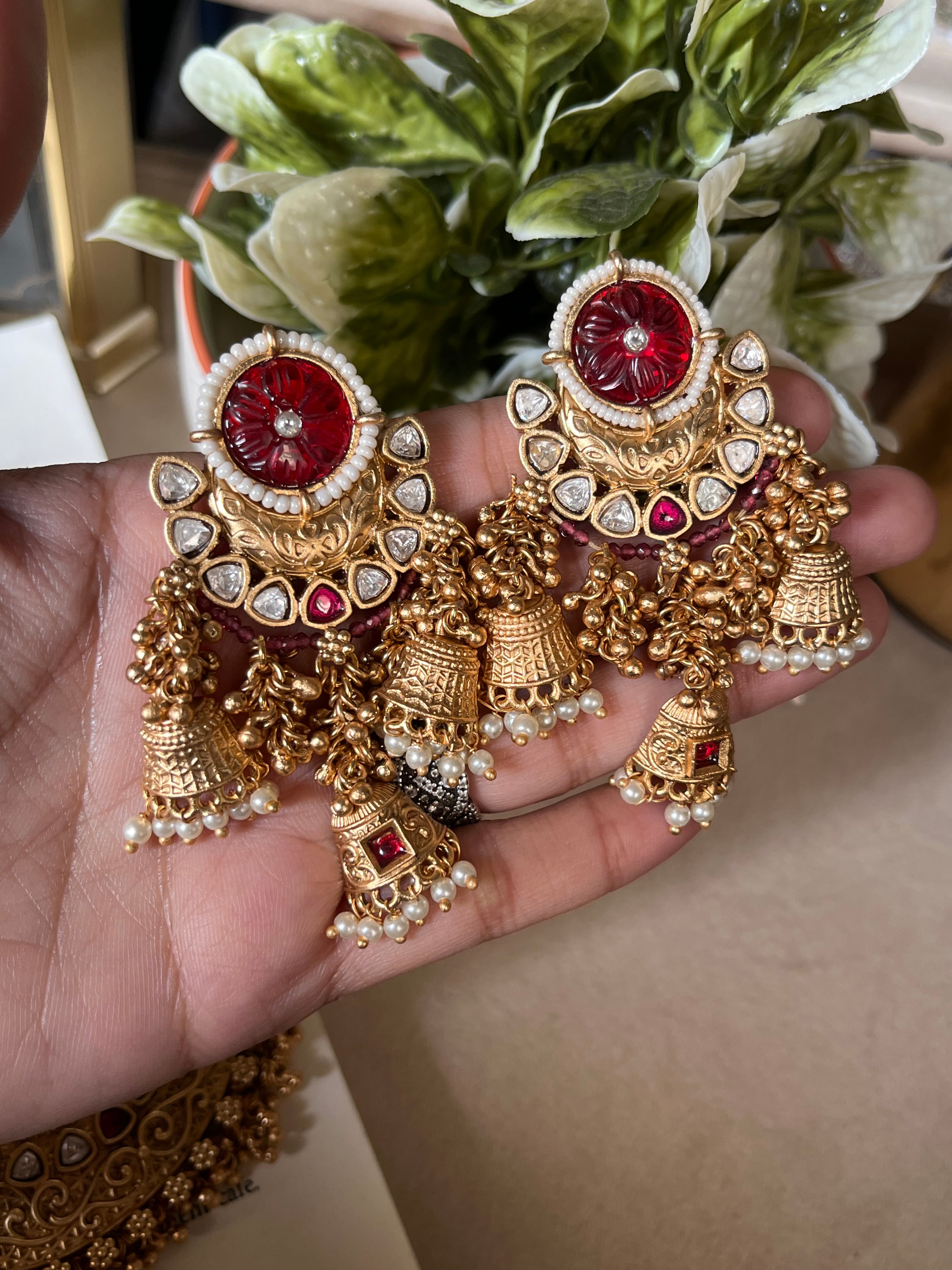 Ruby Rajwada necklace set