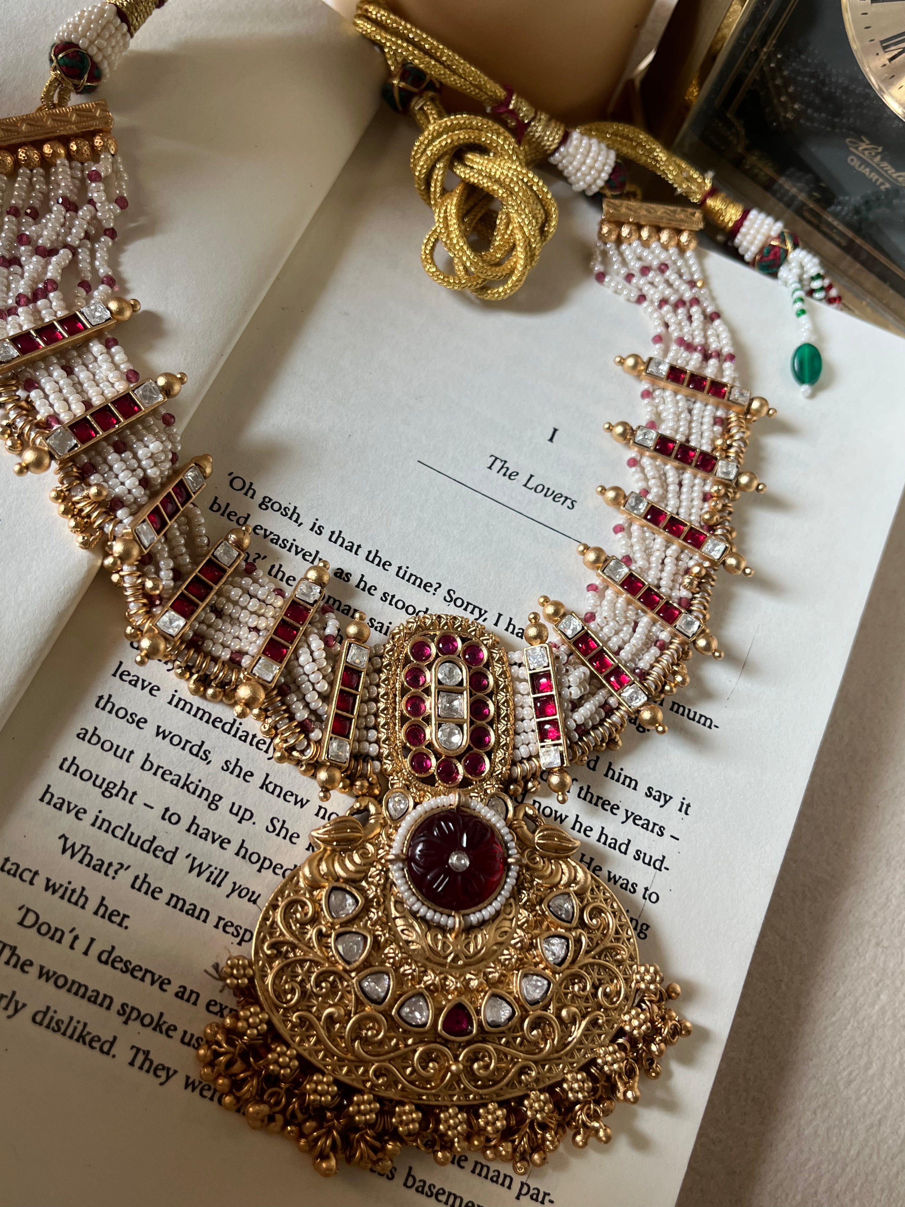 Ruby Rajwada necklace set