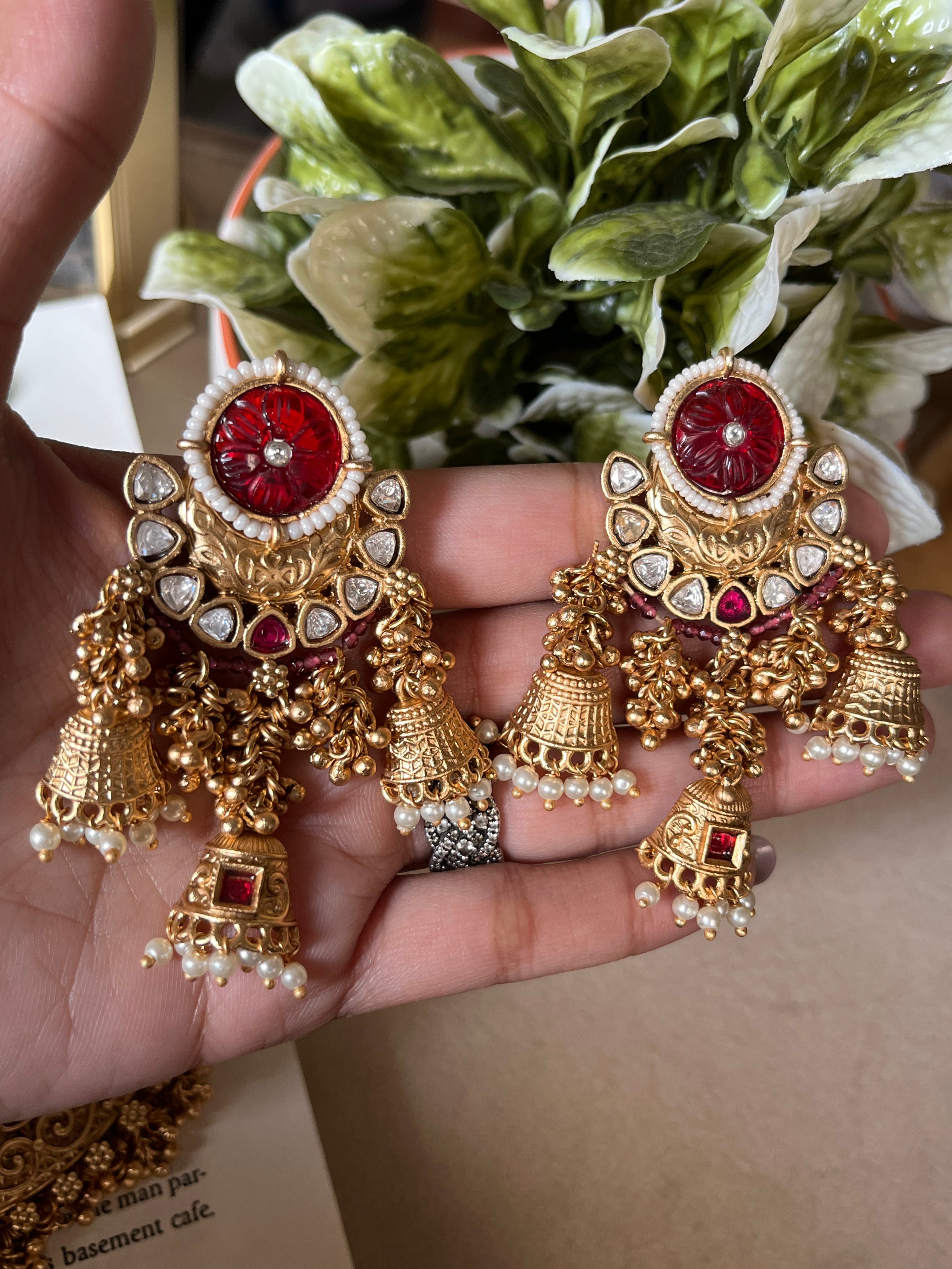 Ruby Rajwada necklace set