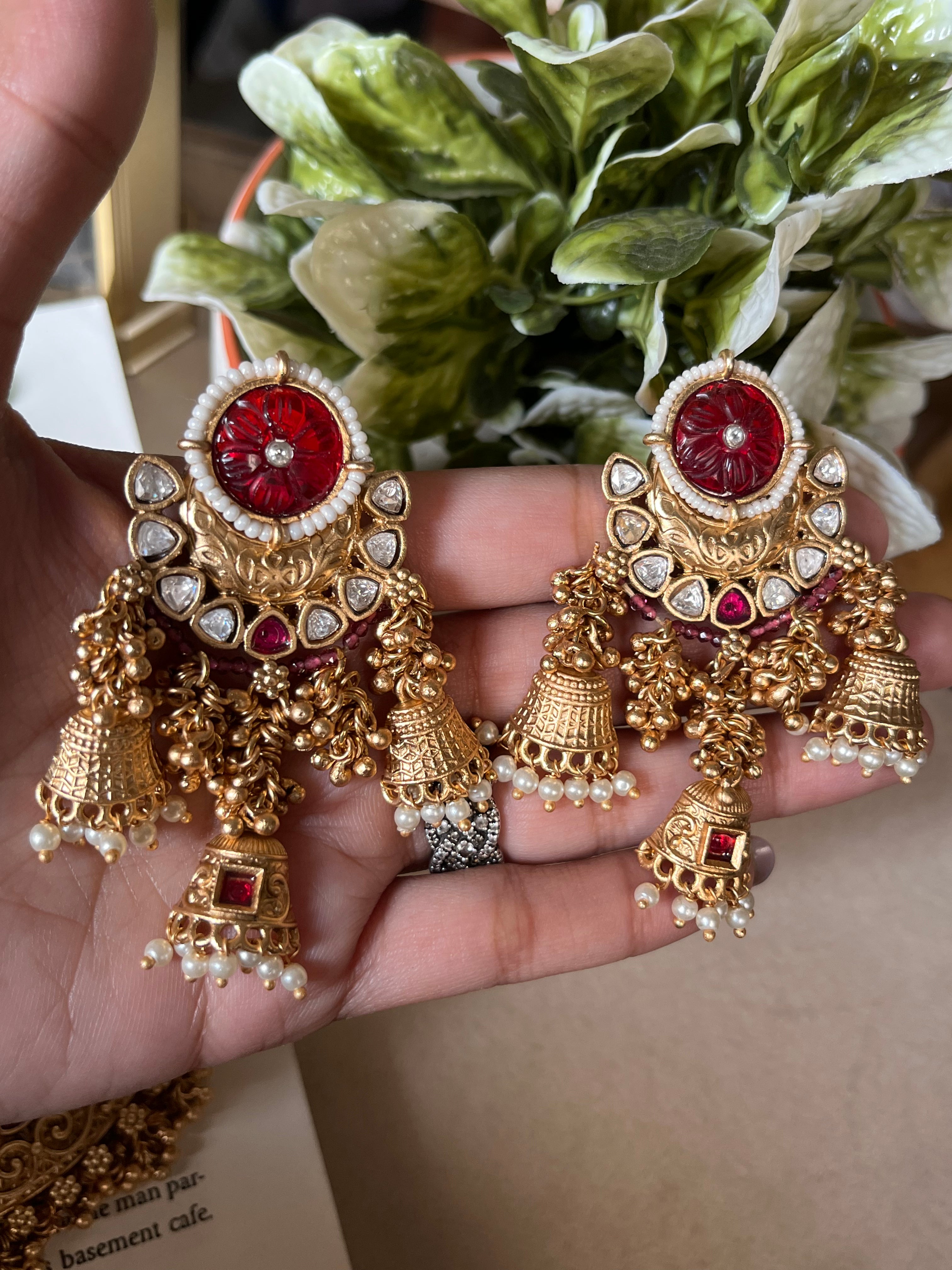 Ruby Rajwada necklace set