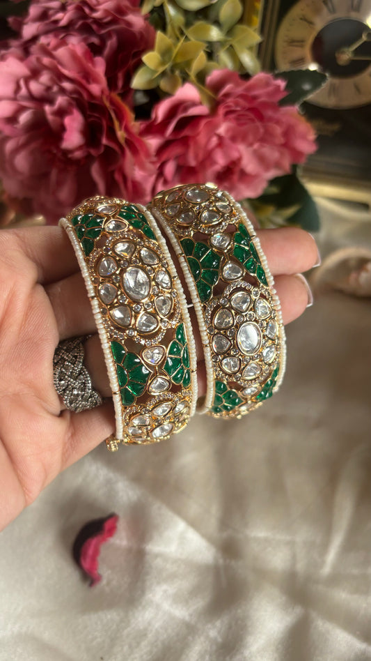 Emerald Moissanite bangles