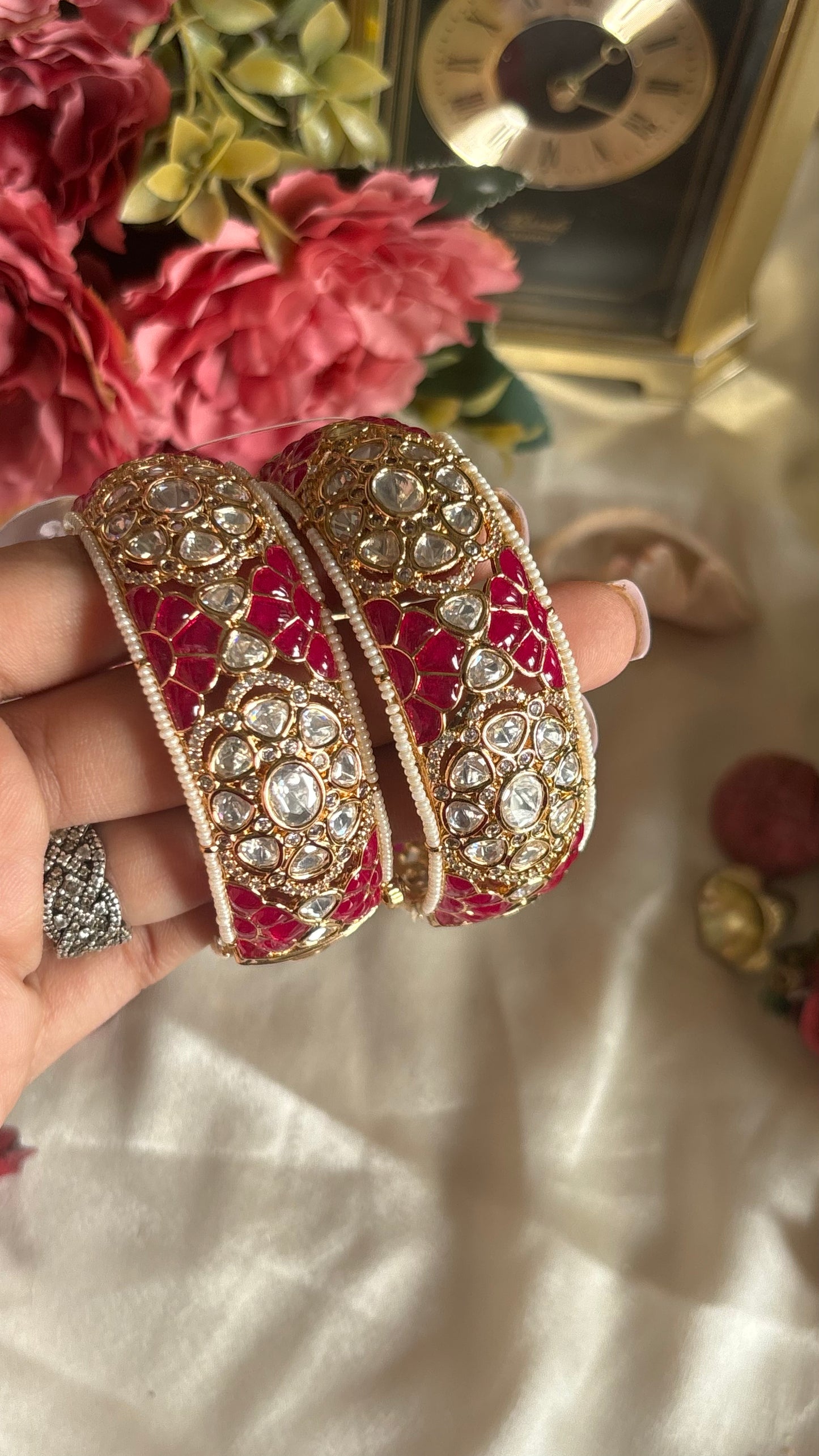 Ruby Moissanite bangles