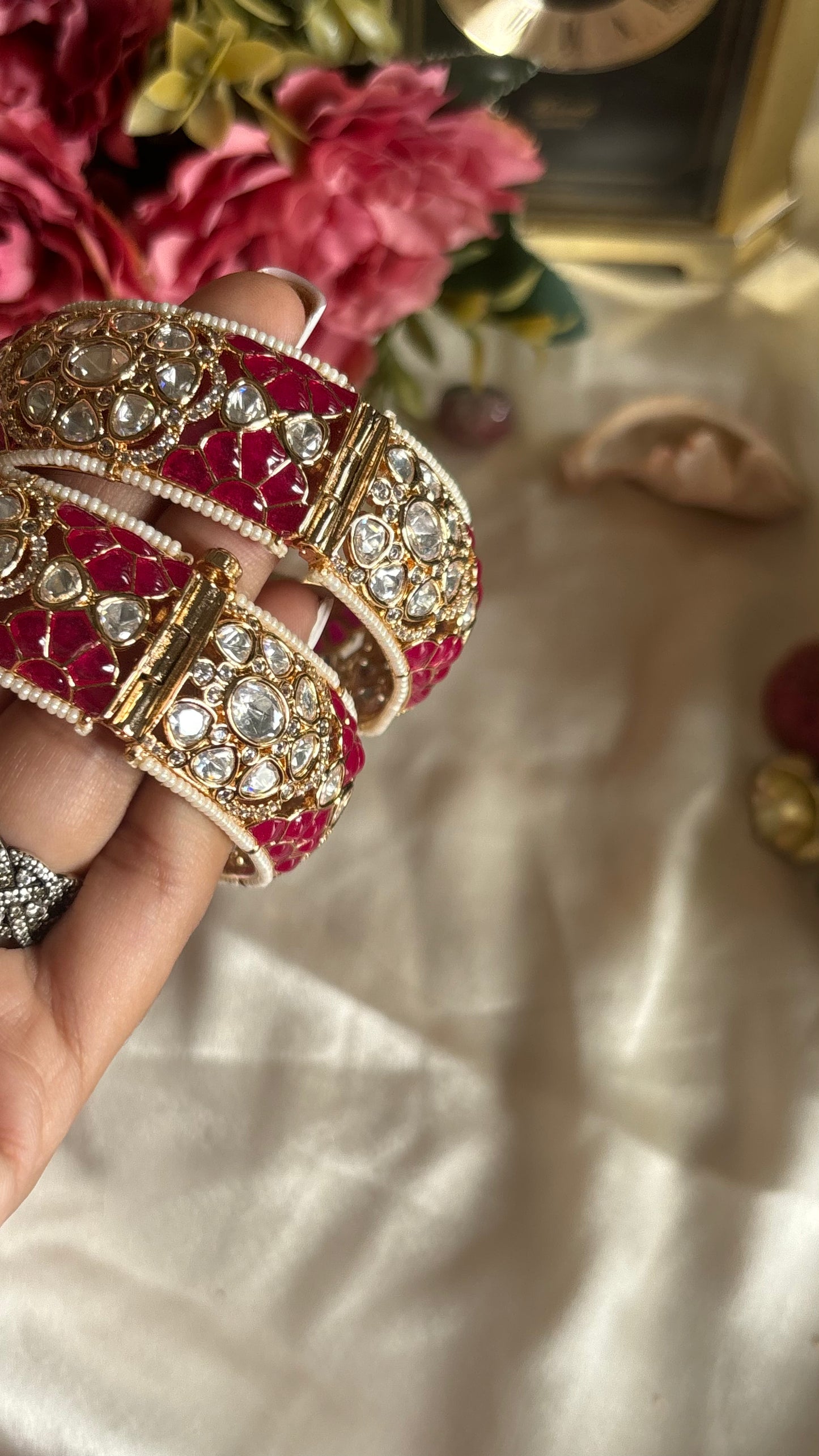 Ruby Moissanite bangles