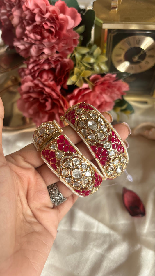 Ruby Moissanite bangles
