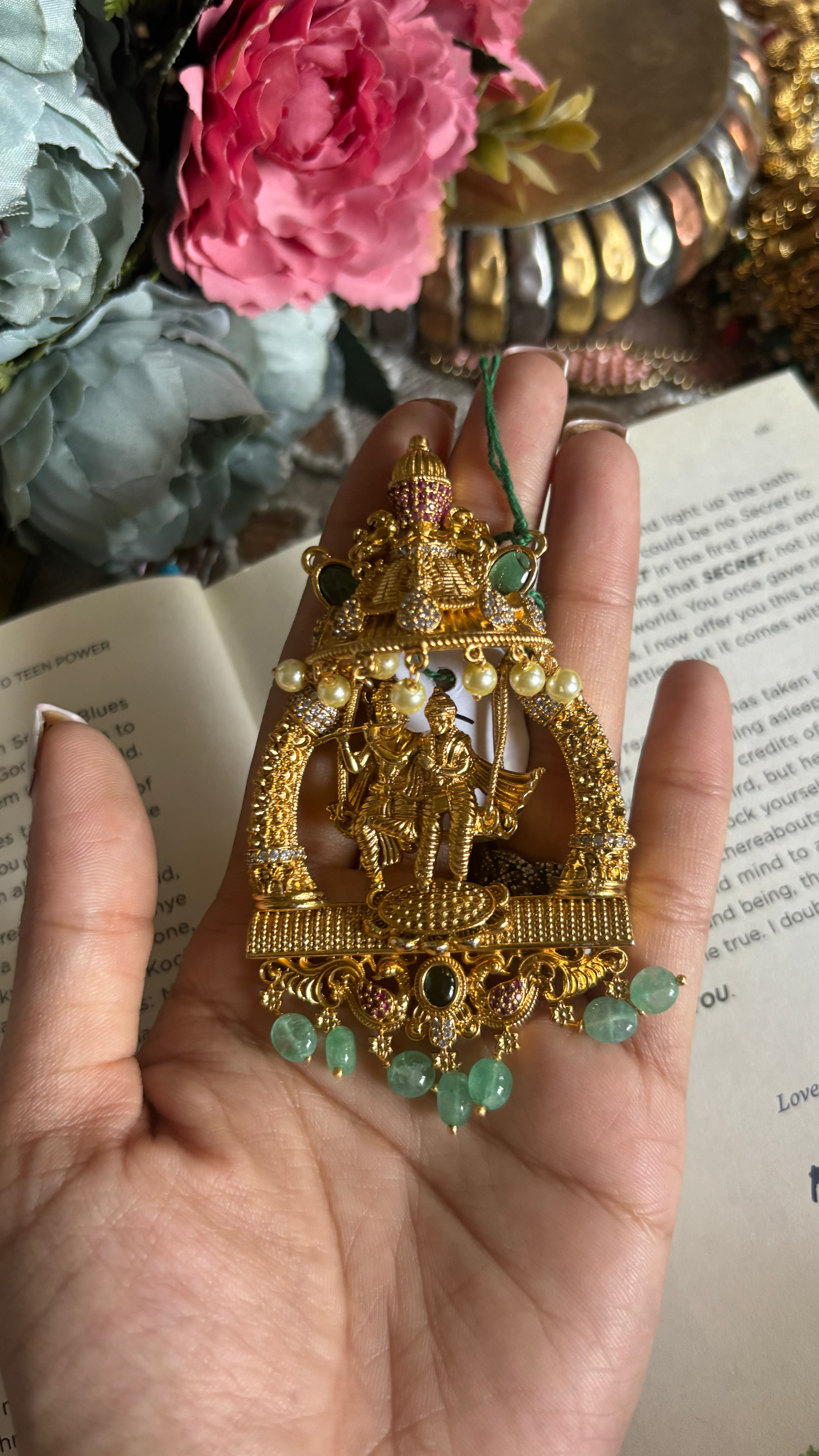 Radha Krishna pendant