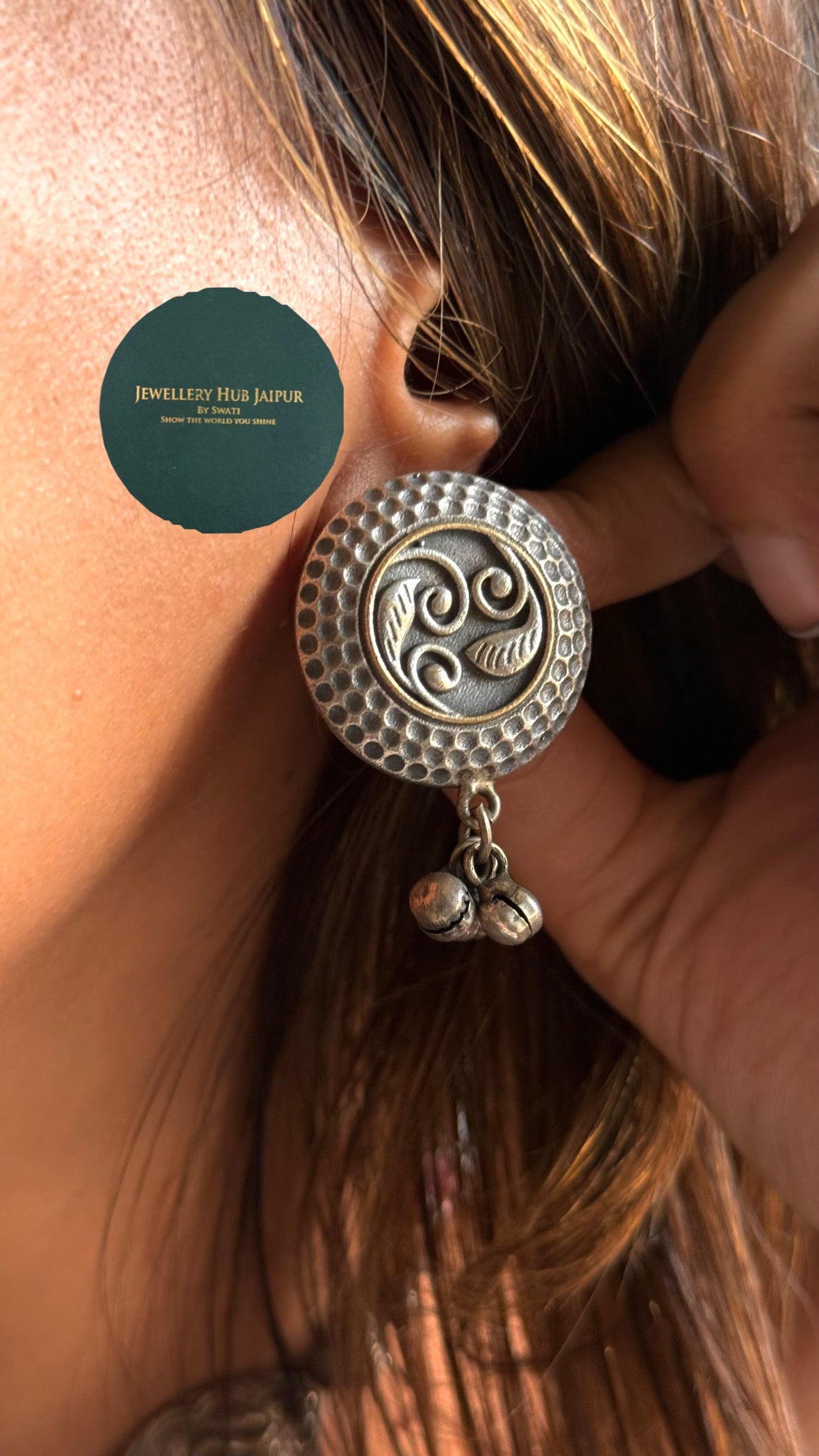 Oxidised chakra santhal tribal choker